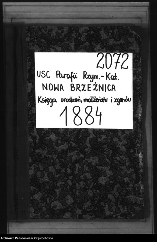 image.from.unit.number "Księga urodzeń, małżeństw i zgonów w roku 1884"