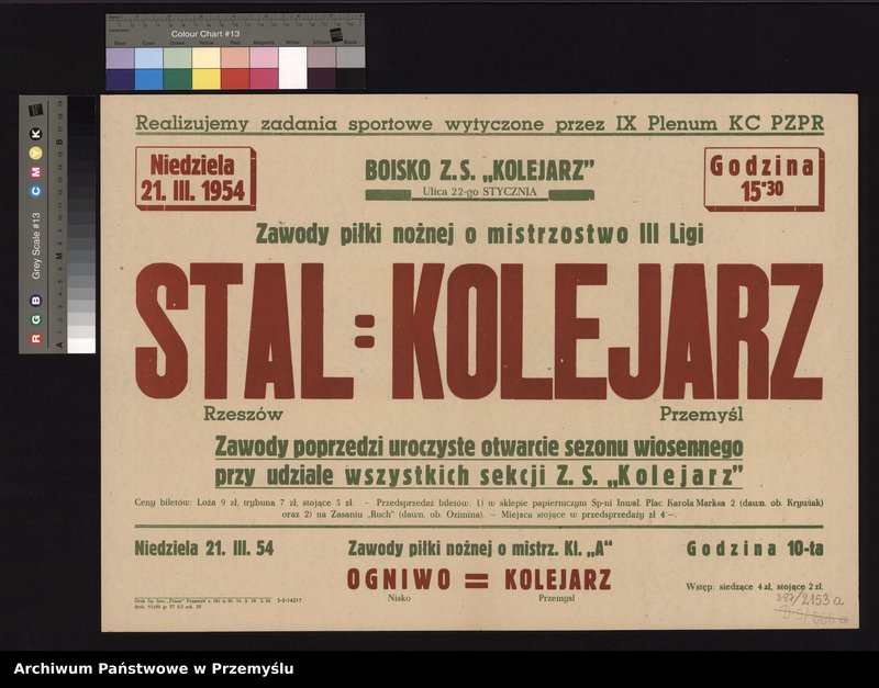 image.from.collection.number "W Światowy Dzień Futbolu - afisze z przemyskiego zasobu111"