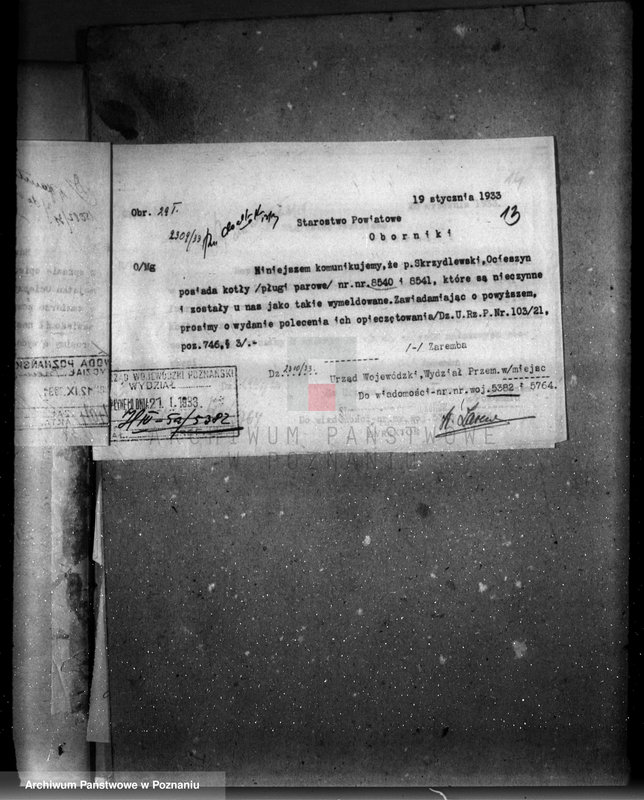 Obraz 17 z jednostki "Majętność Ocieszyn, własność Skrzydlewski nr woj. kotła 5382"