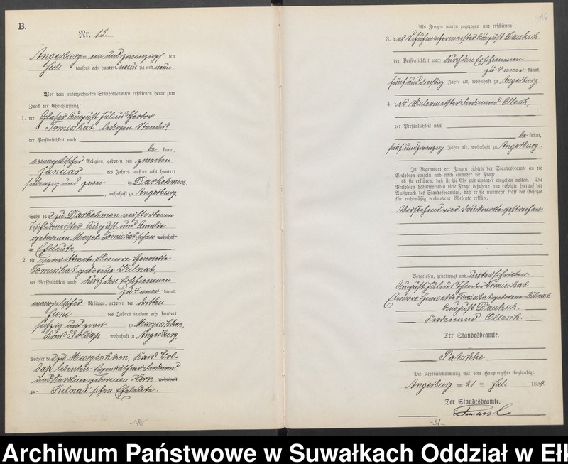 image.from.unit.number "Heiraths-Neben-Register des Preussischen Standes-Amtes Angerburg Kreis Angerburg"