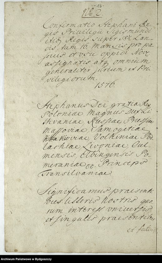 image.from.unit.number "[Odpisy przywilejów nadanych przez Zygmunta I, Stefana Batorego, Zygmunta III, margrabiego Jerzego Wilhelma dla miasta Nowego]"