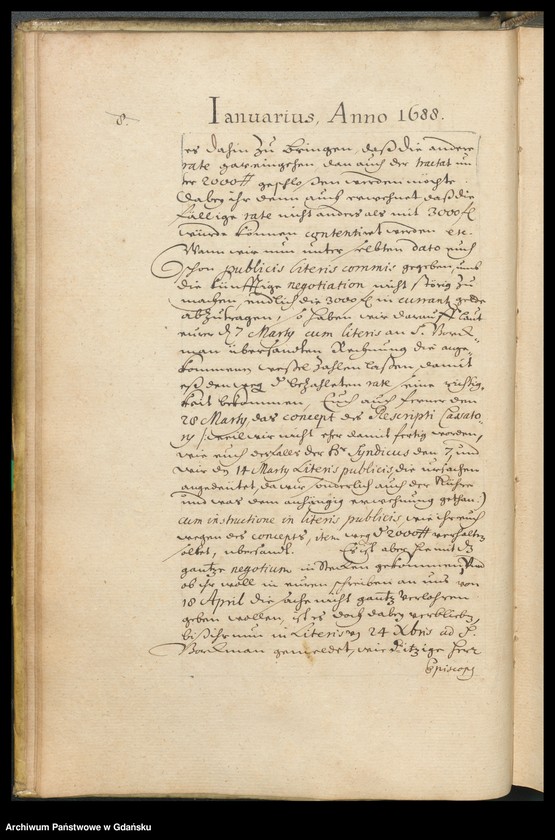 image.from.unit.number "Liber epistolarum Nobiliss. Senatus Gedanensis expeditarum Anno 1688, 1689. Index rerum in literis ab annis 1688, 1689 comprehensarum. Index literarum [chronologicznie, oddzielnie dla lat]"