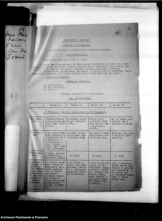 Obraz 20 z jednostki "Programy nauczania różnych szkół zawodowych: 1) Szkoła Handlowa w Brodnicy, 2) Średnia Szkoła Zawodowa w Bydgoszczy, 3) Miejska Szkoła Przemysłowo-Handlowa - Gniezno, 4) Żeńska Szkoła Zawodowo-Gospodarcza - Grudziądz, 5) Państwowa Szkoła Przemysłowo-Handlowa Żeńska w Lesznie, 6) Prywatne Seminarium Nauczycielek Gosp. SS Urszulanek w Lubocześnicy, 7) Państwowa Szkoła Handlowa i Przemysłowa Żeńska w Poznaniu, 8) Szkoła Handlowa Izby Przemysłowo-Handlowej w Tczewie, 9) Państwowa Szkoła Zawodowa Żeńska w Toruniu"