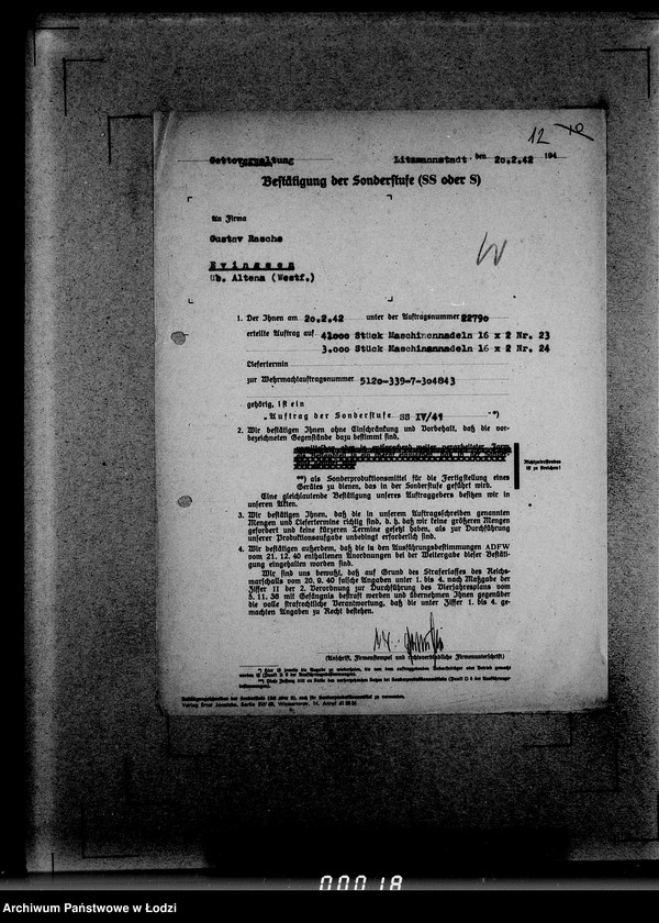 Obraz 16 z jednostki "339 Filztiefel R.[Korespondencja i zamówienia]"