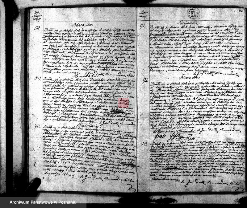 Obraz 17 z jednostki "Akta urodzeń, małżeństw i zejścia"
