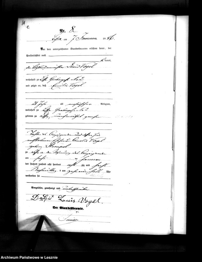 Obraz 9 z jednostki "[Księga zgonów]"