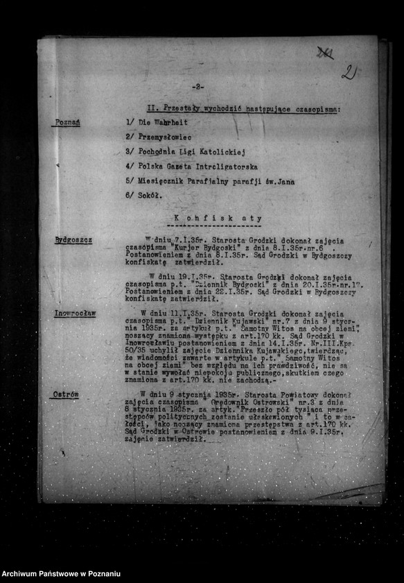 Obraz 6 z jednostki "Sprawozdania prasowe za czas od stycznia do grudnia 1935 r."