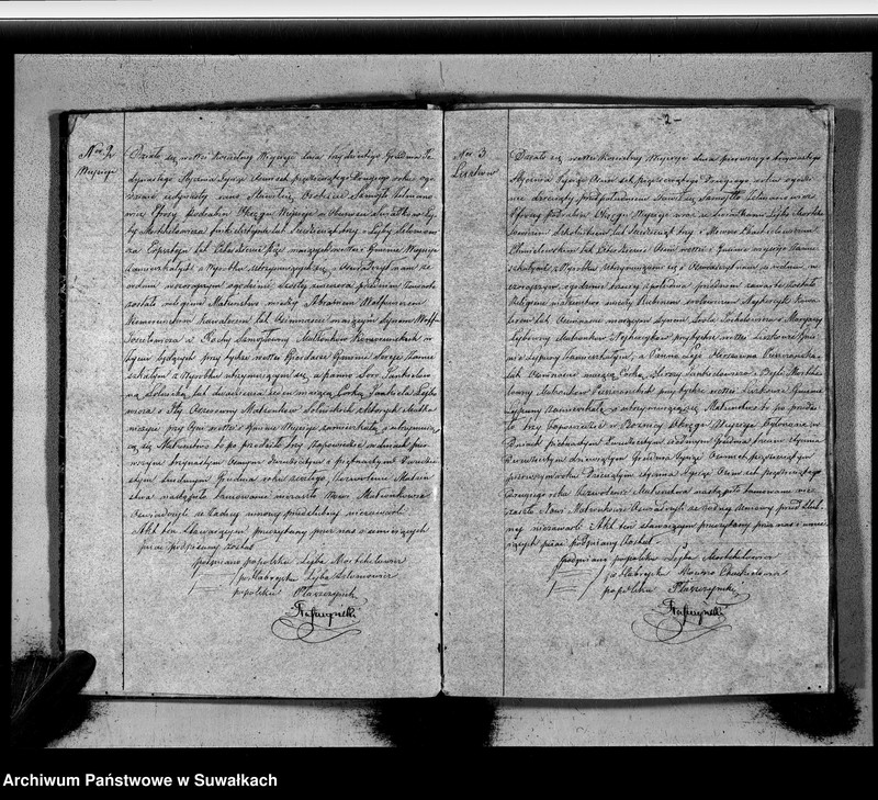 image.from.unit.number "Duplikat Zaślubionych, Urodzonych i Zmarłych Okręgu Wiejsieje Wyznania Moyżeszowego za rok 1852"