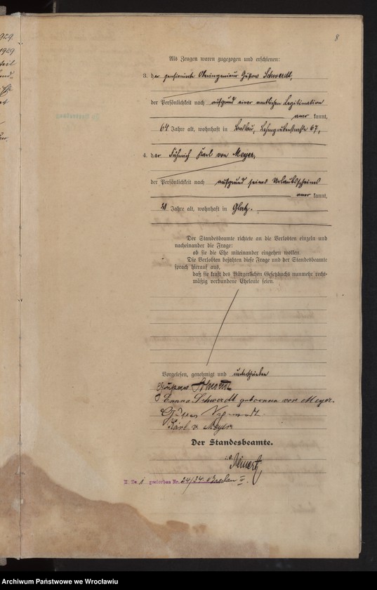 image.from.unit.number "Heiraths-Haupt-Register Breslau II 1910 Band 3"