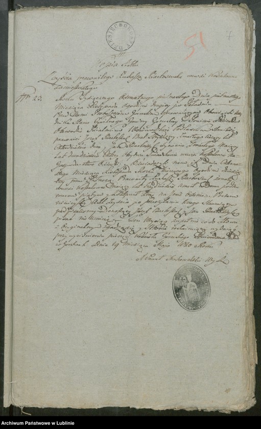 image.from.unit.number "Alegaty do ksiąg urodzeń, zapowiedzi, małżeństw i zgonów z lat 1819 - 1821"