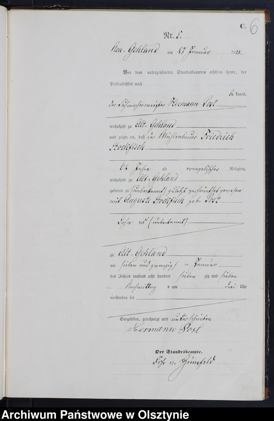 image.from.unit.number "Sterbe-Haupt-Register Nr 1 - 51"