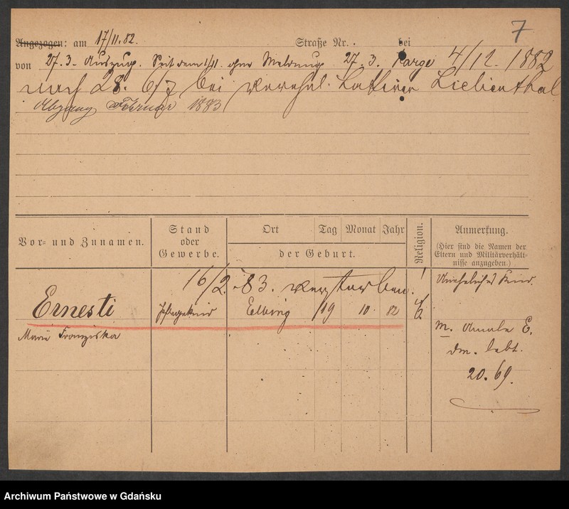 image.from.unit.number "Karty meldunkowe: Ermler - Eschmann"