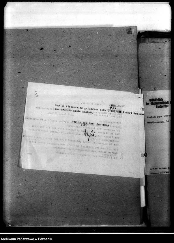 Obraz 13 z jednostki "Korespondencja w sprawie miejscowych Niemców, którzy zginęli w 1939 roku K - Z"