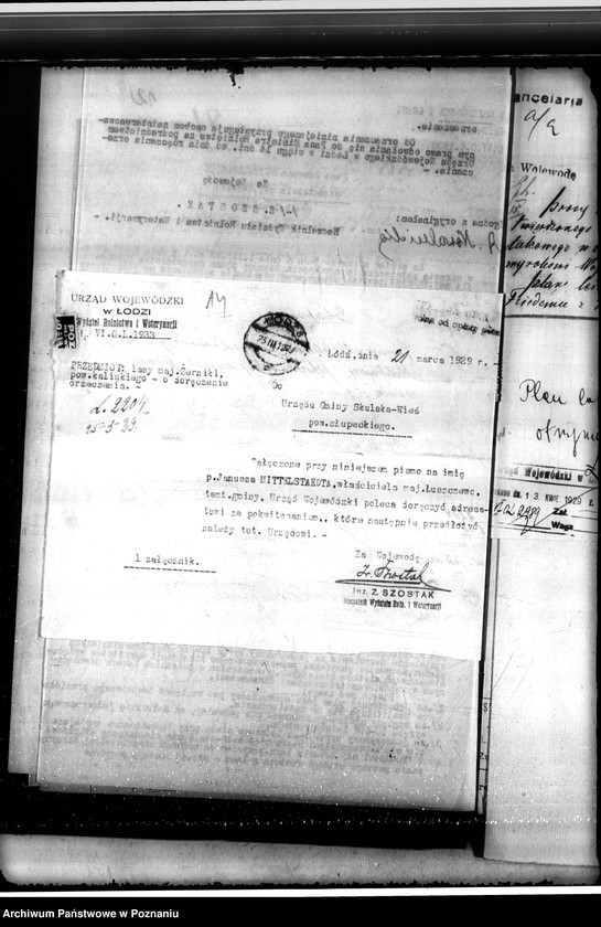 Obraz 18 z jednostki "Sprawa zatwierdzenia uzupełnienia planu gospodarstwa leśnego dla lasów Żerniki powiatu kaliskiego"