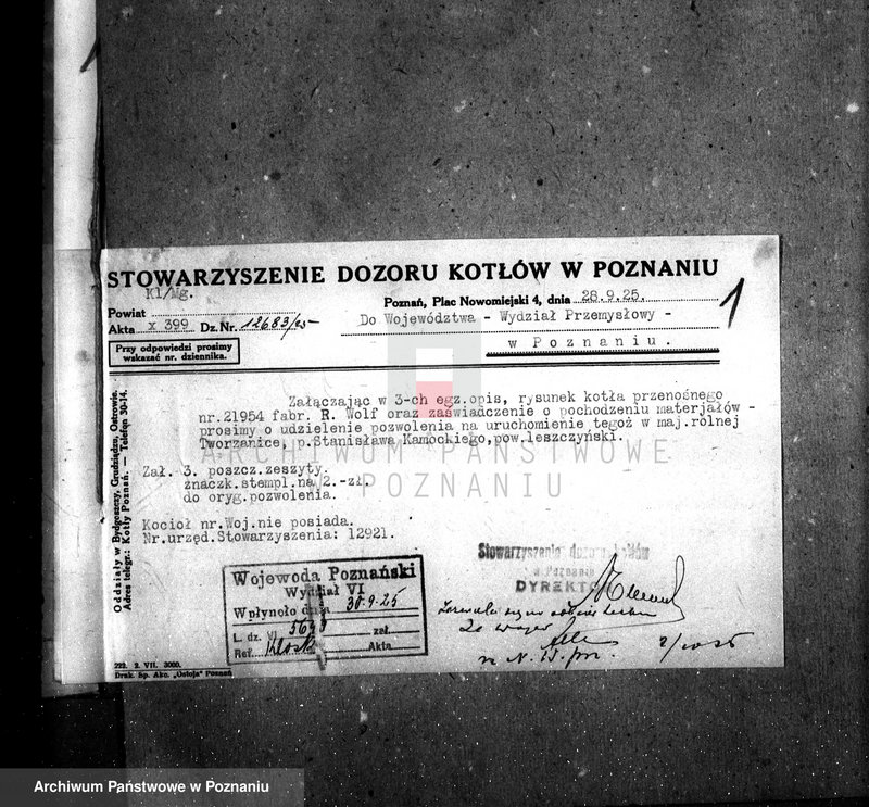 Obraz 5 z jednostki "Majętność rolna Tworzanice, pow. leszczyński Stanisław Kamoski nr woj. kotła 5868"