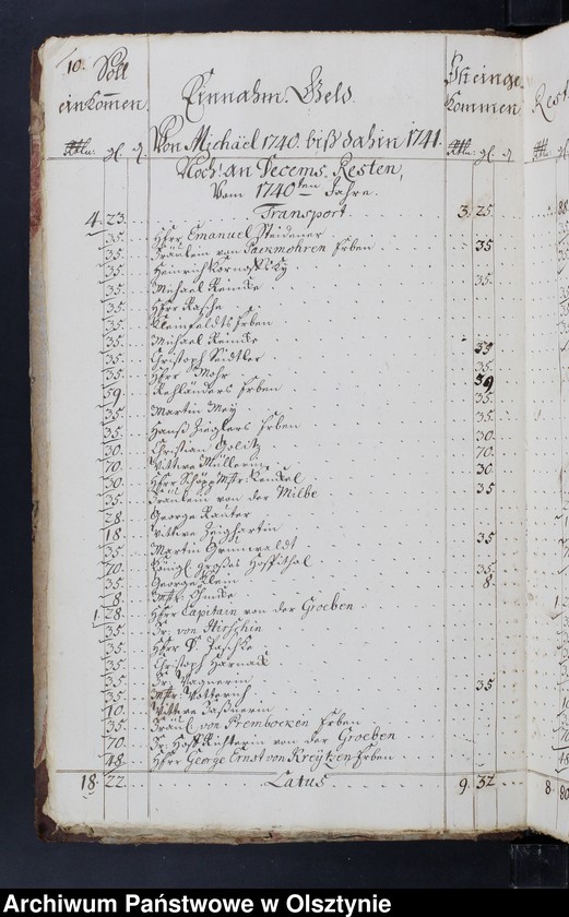 image.from.unit.number "Jahr-Rechnung von aller Einnahme und Ausgabe-Geld, wie auch Bau Rechnung"