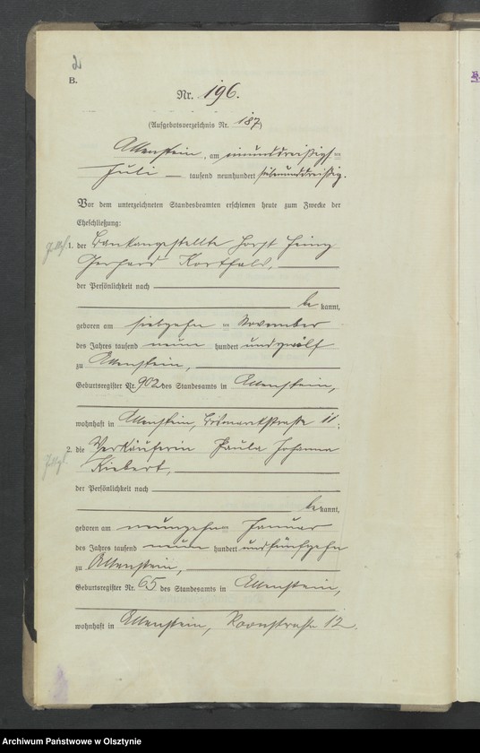 image.from.unit.number "Heirats-Haupt-Register Tom II, Nr 196-397"