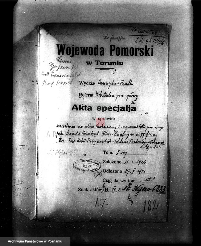 Obraz 4 z jednostki "Młyn parowy T. Gajewski w Prusach pow. jarociński nr woj. kotła 6323"