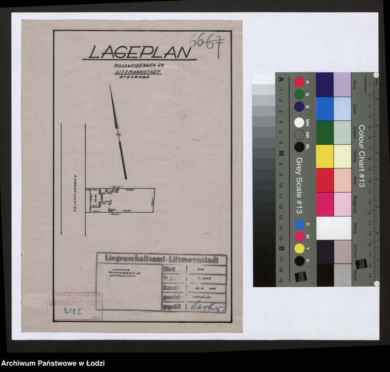 Obraz 1 z jednostki "Lageplan Rossweidenweg 28 Litzmannstadt Stockhof"