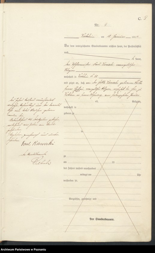 Obraz 11 z jednostki "Sterbe-Haupt-Register"