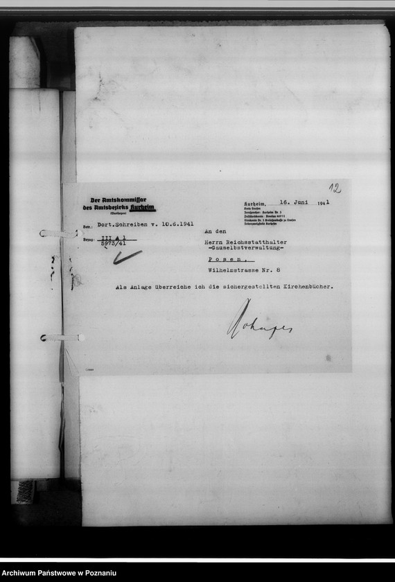 Obraz 16 z jednostki "Einziehungsprotokolle [ksiąg kościelnych] Gnesen-Stadt [miasto Gniezno]"