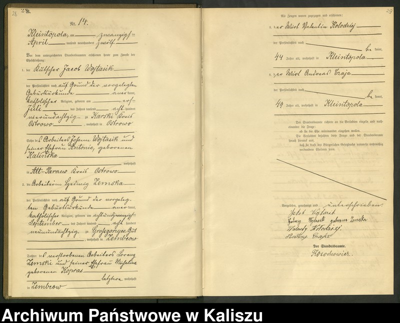 Obraz 17 z jednostki "[Księga małżeństw]"