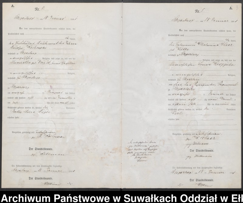 image.from.unit.number "[Geburts-Neben-Register des Preussischen Standes-Amtes Angerburg Kreis Angerburg] Nr1-Nr120"