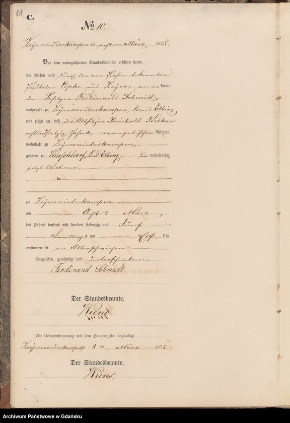 Obraz 13 z jednostki "Księga zgonów"