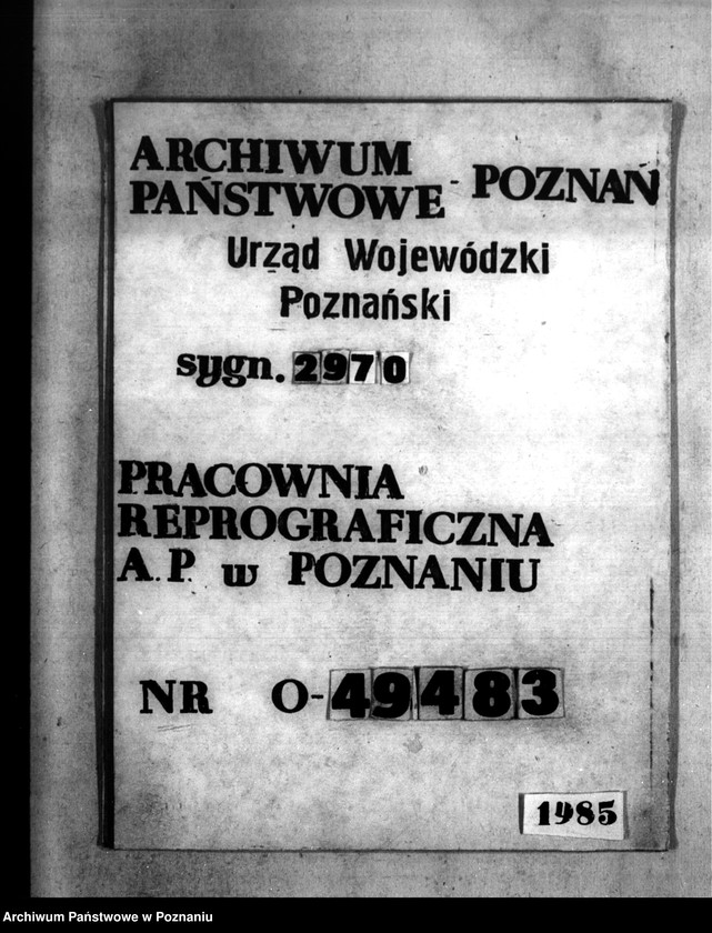 Obraz 1 z jednostki "Majątek Kosztowo powiatu wyrzyskiego /wyłączenie z art. 4 ustawy o wykonaniu reformy rolnej"