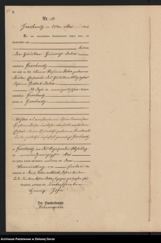 Obraz 17 z jednostki "Sterbe-Haupt-Register"