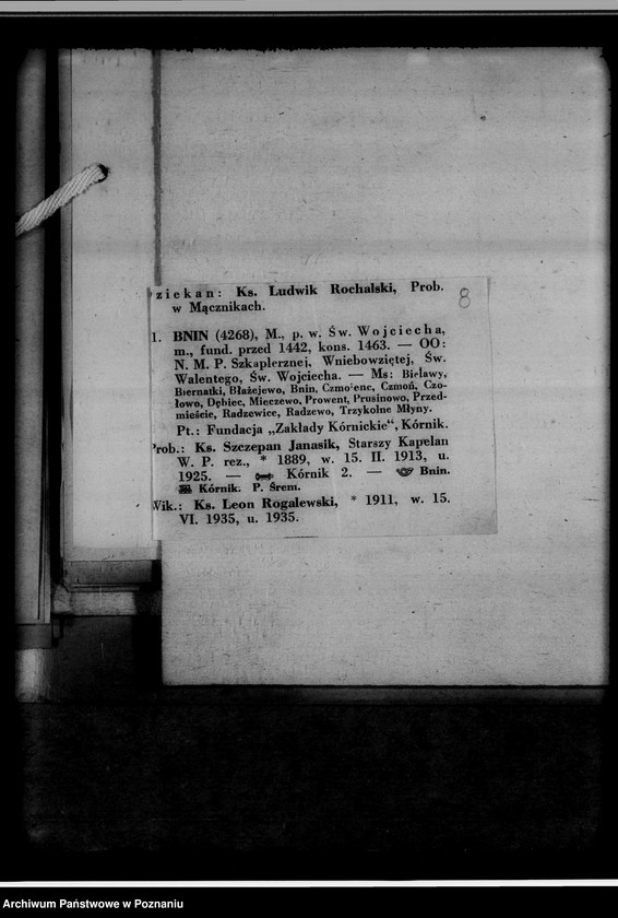 Obraz 12 z jednostki "[Wykaz ksiąg kościelnych wyznania ewangelickiego i katolickiego z powiatu śremskiego]"