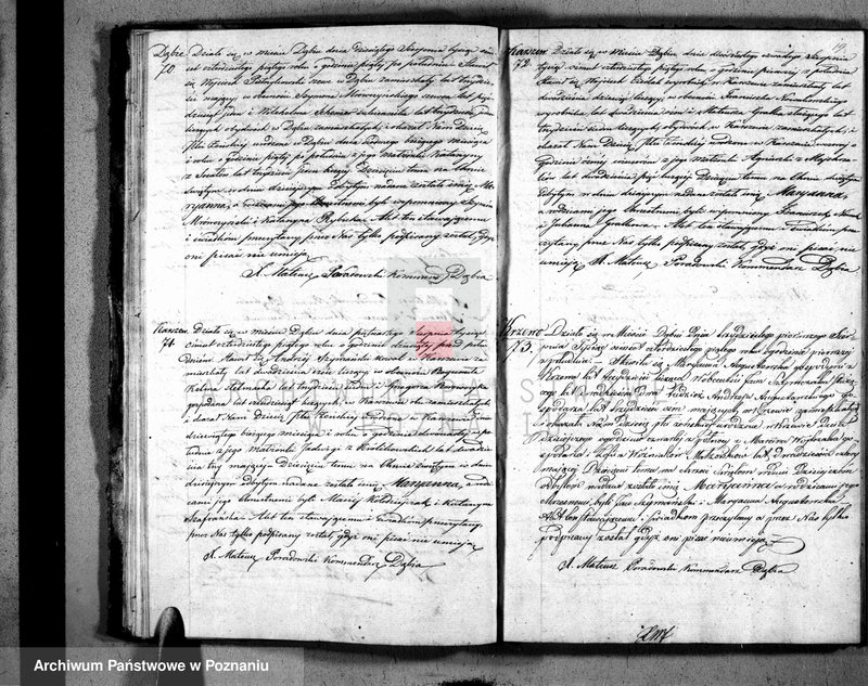 Obraz 20 z jednostki "Duplikat urodzonych, zaślubionych i zgonów"