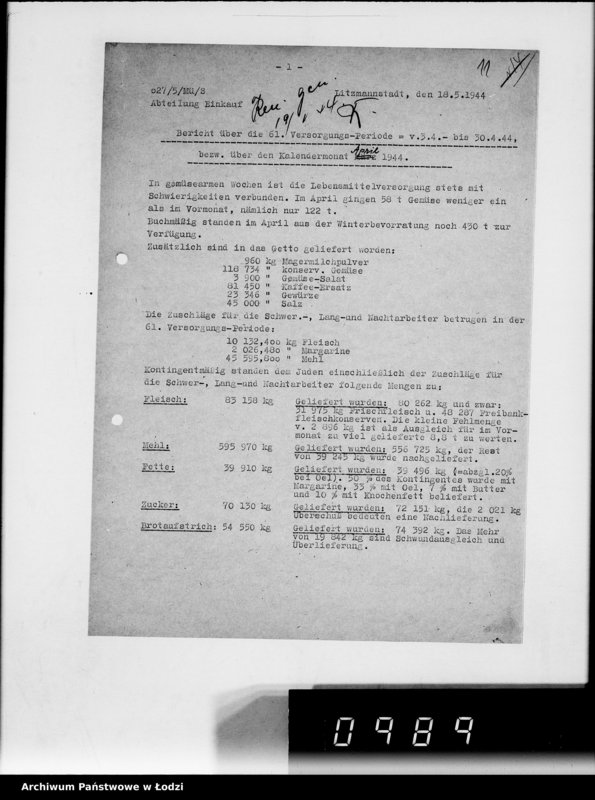 Obraz 15 z jednostki "Monatsberichte [Wydziałów G.V. Plan rozmieszczenia zakładów przemysłowych w Getcie według liczby robotników]"