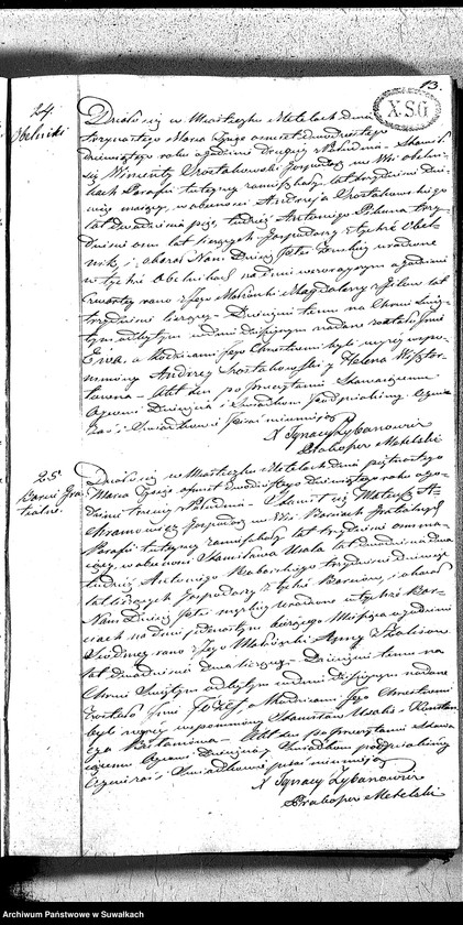 image.from.unit.number "Duplikat Aktów Urzędnika Stanu Cywilnego Katolików Parafii Metelskiey Urodzonych, Zaślubionych y Zmarłych Od 1 Stycznia do 1 Grudnia 1829"
