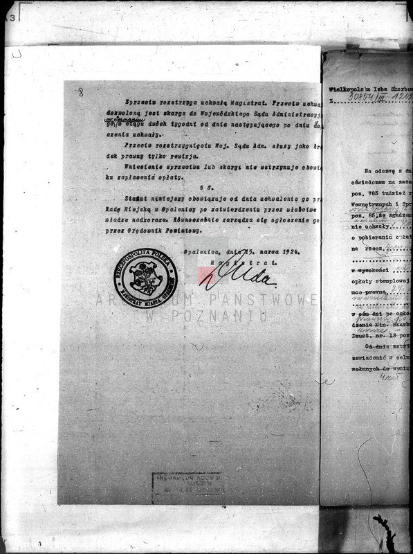 Obraz 14 z jednostki "Podatki Komunalne miasta Opalenicy"