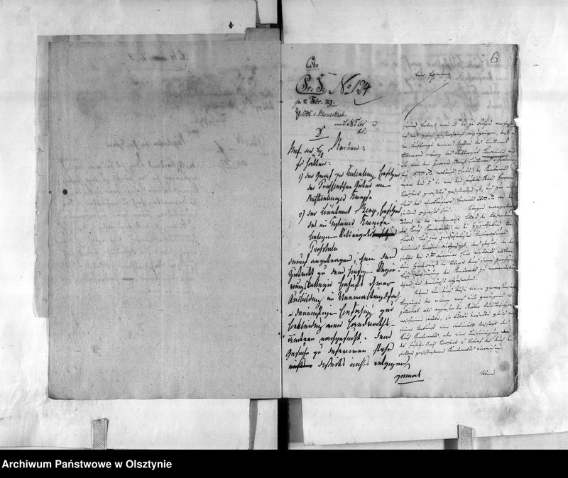 image.from.unit.number "Zulassung des Rittergutsbesitzers Lieutenant von Berg [Hermann] zu den Geschäften bei der Regierung"