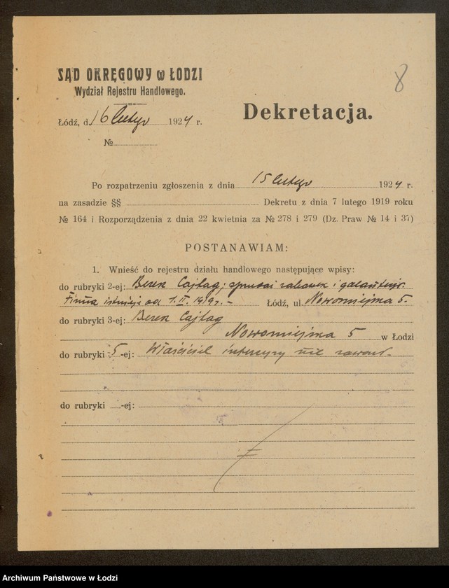 Obraz 10 z jednostki "Berek Cajtag – sprzedaż zabawek i galanterii"