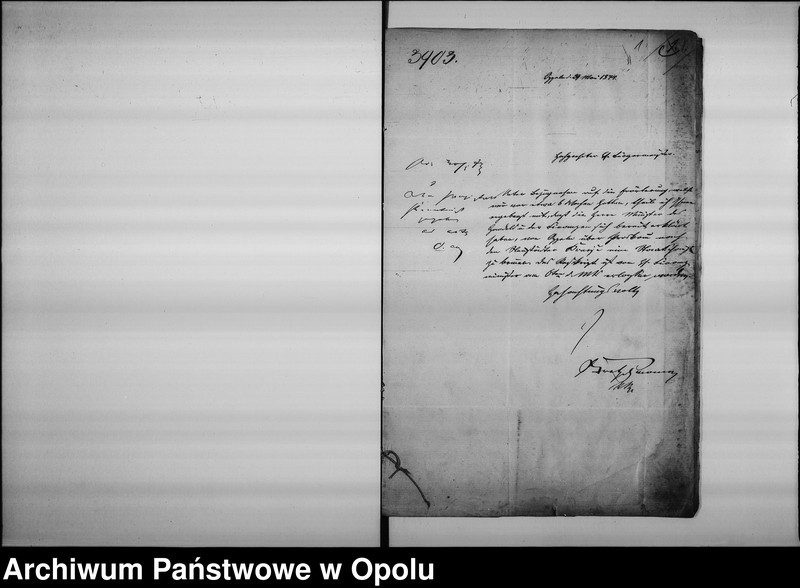 Obraz 5 z jednostki "Acta des Magistrats zu Oppeln betreffend die Ablösung der Mauthe auf der Falkenberg-Krappitzerstrassa resp. Bau 1 Staats-chausse v[on] Oppeln über Proskau [Prószków] nach dem Neustädter Kreise"