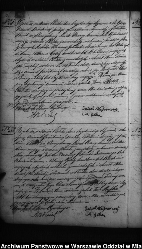 Obraz 19 z jednostki "Akta urodzeń, małżeństw, zgonów"