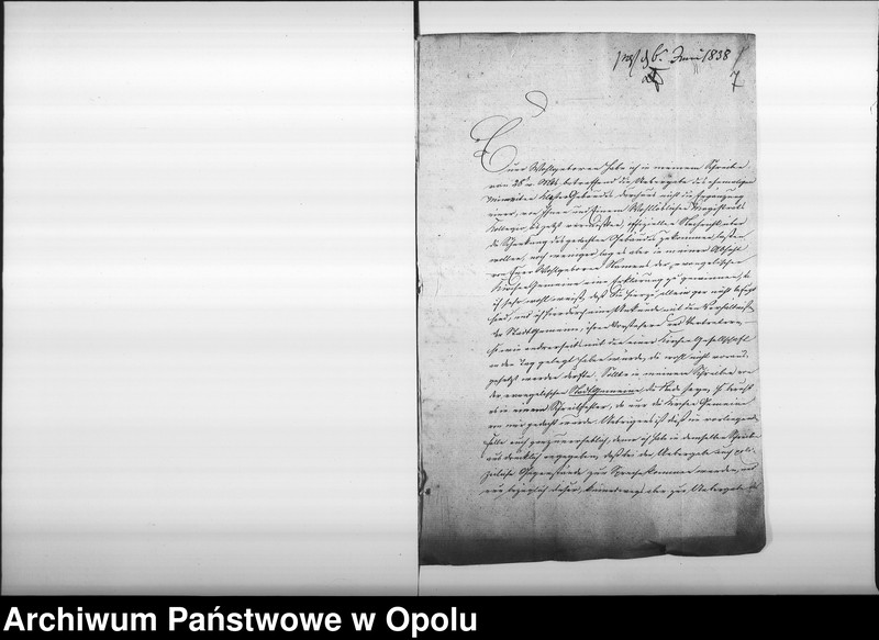 image.from.unit.number "Acta des Magistrats zu Oppeln betreffend die Ueberlassung des ehemaligen Minoritten Gebäudes, an die hiesige evangelische Gemeine zu Kirch- und Schul-Zwecken"