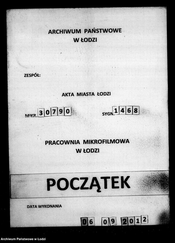 Obraz 1 z jednostki "Dziennik przychodu i wydatku kasy ekonomicznej m. Łodzi na r. 1851"