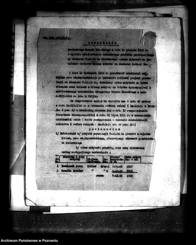 Obraz 9 z jednostki "Dodatkowy projekt parcelacyjny majątku Kwilcz powiatu międzychodzkiego"