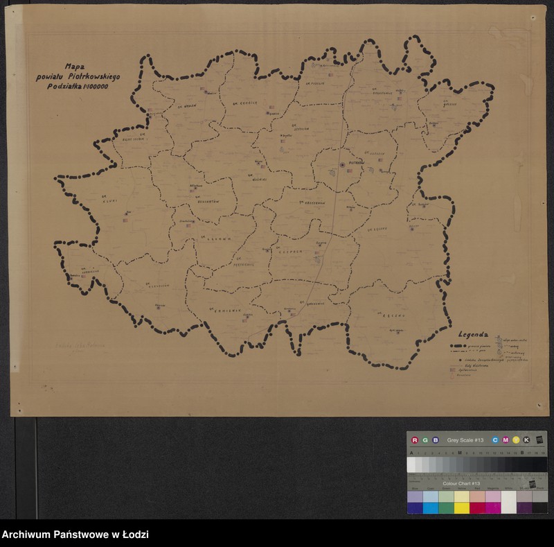 Obraz 1 z jednostki "Mapa powiatu piotrkowskiego"