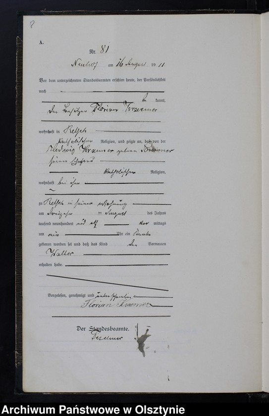 image.from.unit.number "Geburts -Neben-Register Nr 74 -133"
