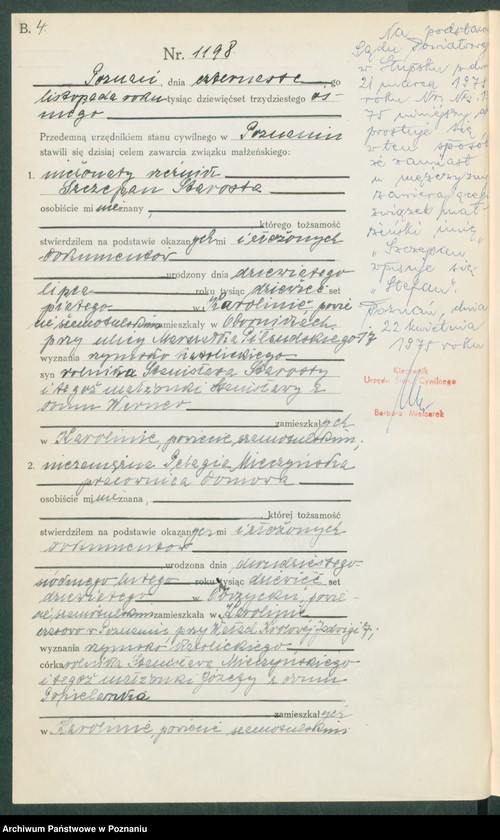 Obraz 6 z jednostki "Księga miejscowa małżeństw tom V [Rejestr główny małżeństw]"