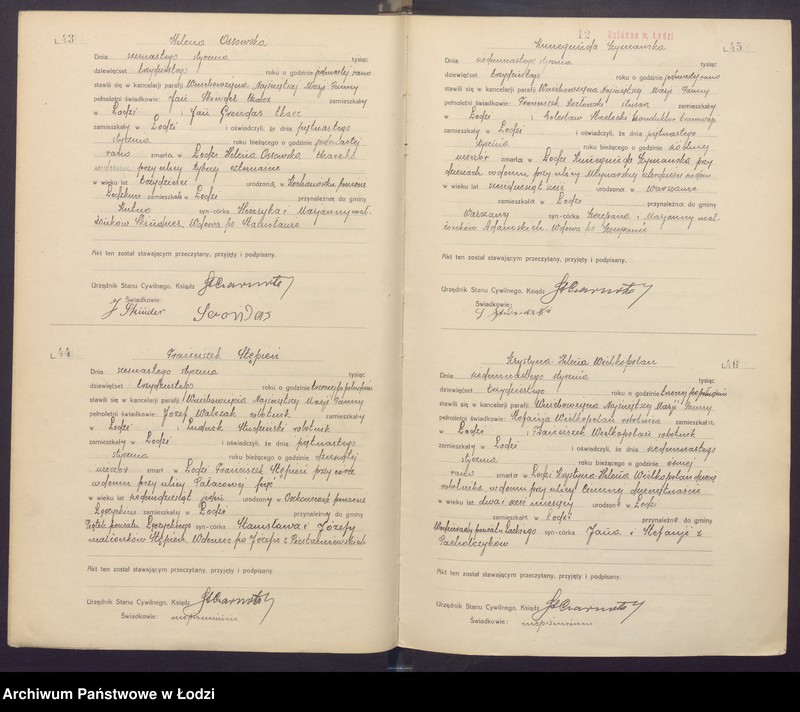 Obraz 14 z jednostki "Akta zgonów"