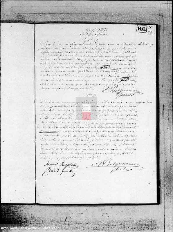 image.from.unit.number "Duplikat aktów Urodzenia, Małżeństw i Zejścia dla Filiału Ewangelicko- Augsbursgkiego w mieście Serejach sporządzony na rok 1857"