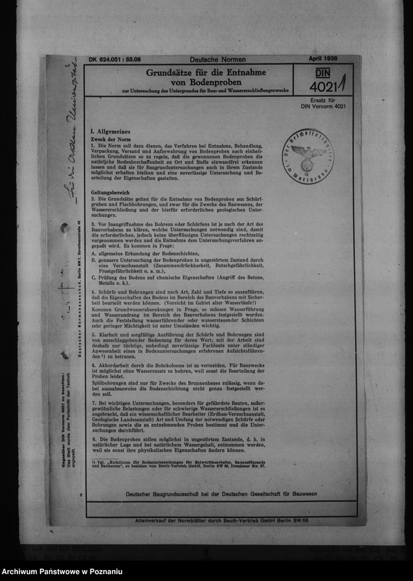 Obraz 5 z jednostki "Umbau- und Ausbauarbeiten für die Reichsuniversität Posen"