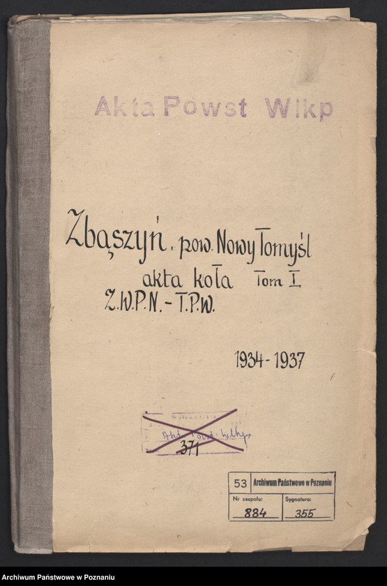 Obraz 3 z jednostki "Zbąszyń, powiat Nowy Tomyśl - akta koła."