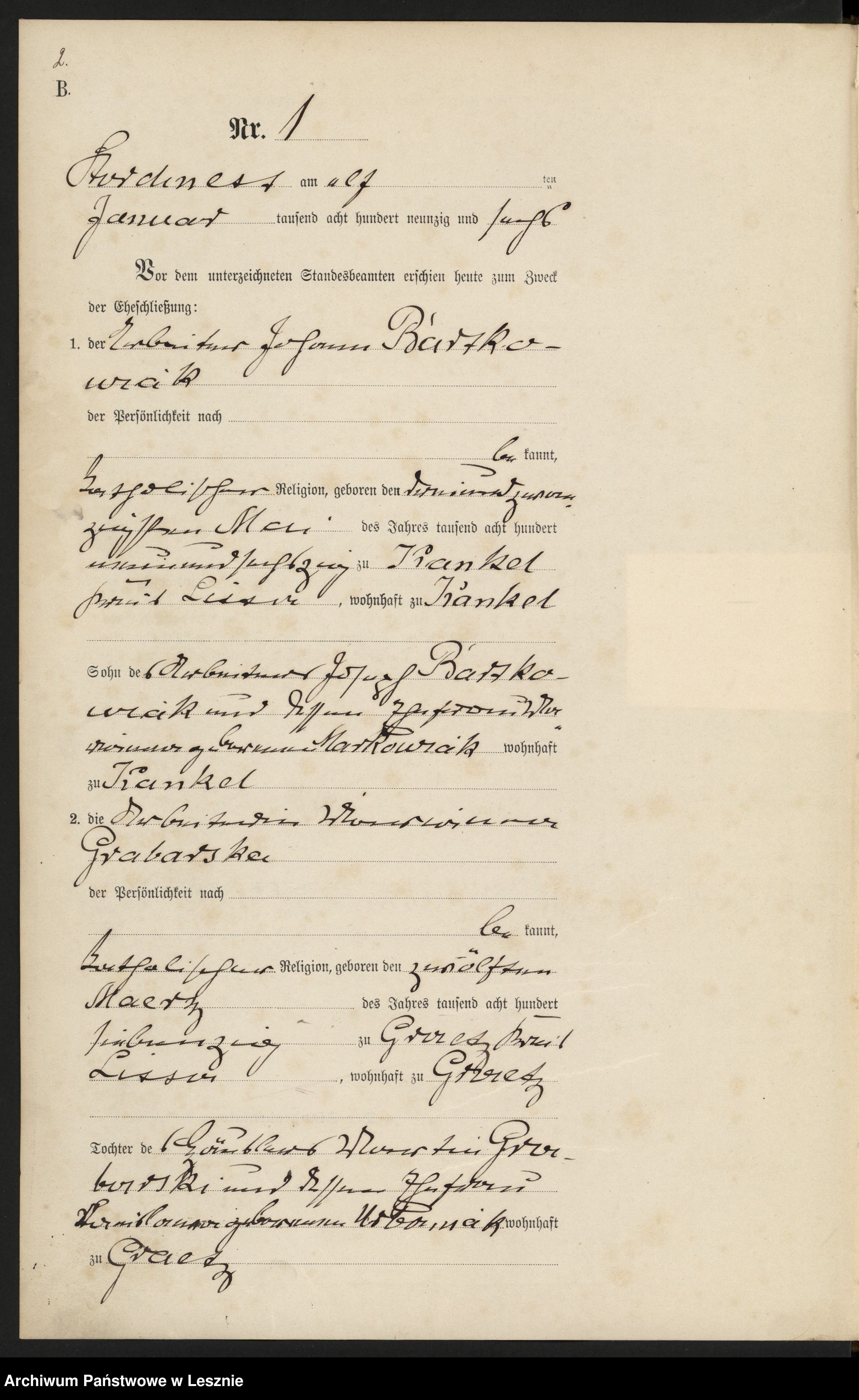 Skan z jednostki: [Księga małżeństw]